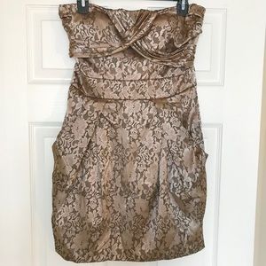Gold party dress